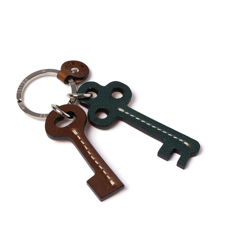 Key Chain “Chiavi in Pelle” made of Calfskin  – handmade