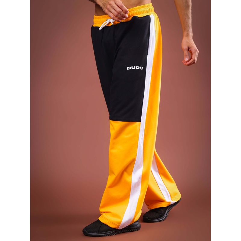 MERAKI BAGGY JOGGERS YELLOW BLACK XS