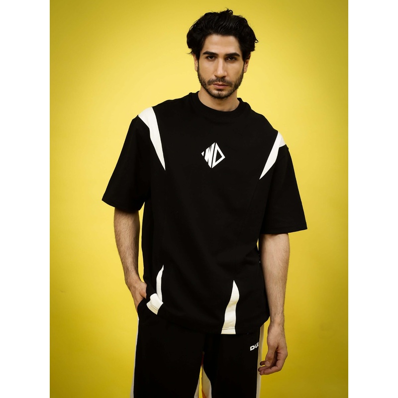 MIGHTY MORPHIN OVER-SIZED T-SHIRT BLACK WHITE XS