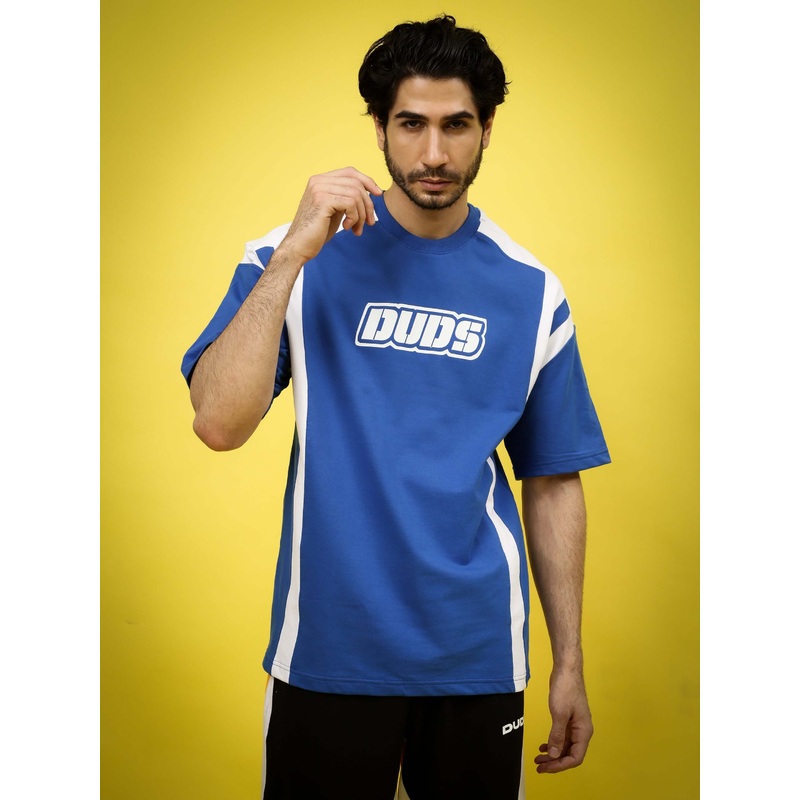 NINJA STORM OVER-SIZED T-SHIRT ROYAL BLUE XS