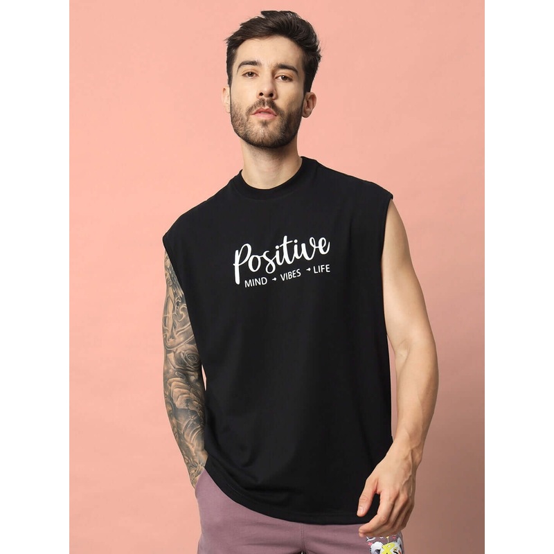 POSITIVE LIFE GYM T-SHIRT BLACK XS