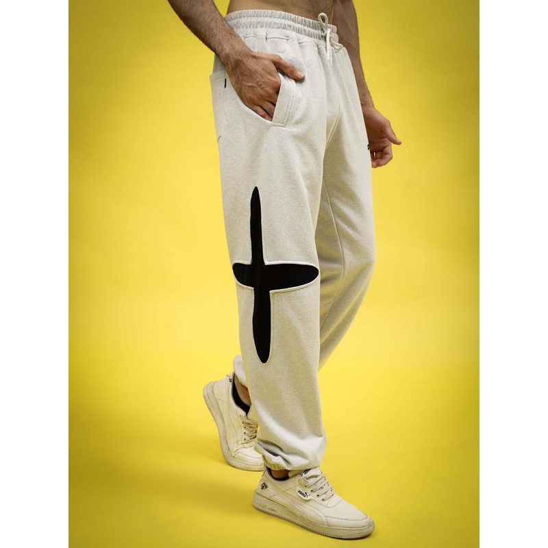 CROSSED STAR JOGGER LIGHT GREY XS