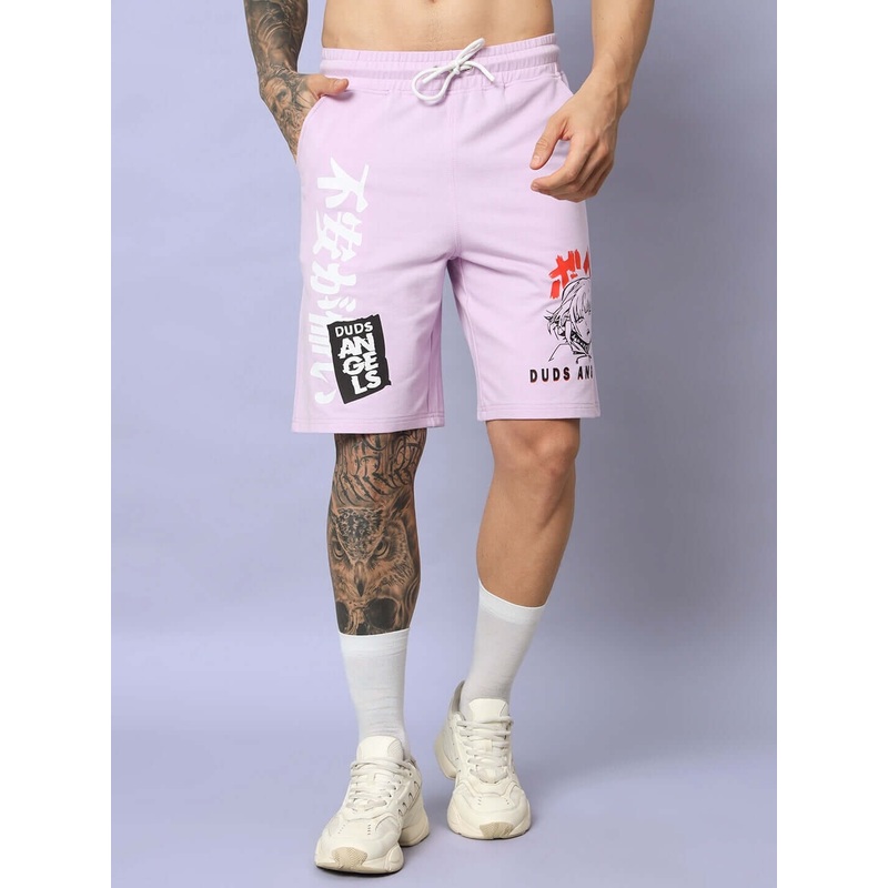 DUDS ANIME GIRL REGULAR FIT SHORTS LILAC XS