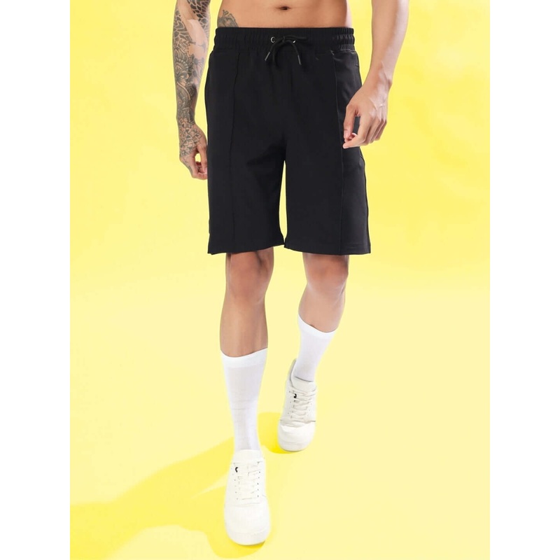 STURDY FRONT PLATED SHORTS BLACK XS