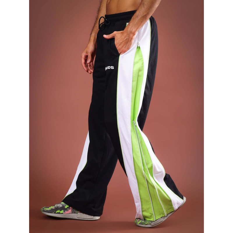 TRIUMPH MULTI ZIPPER JOGGERS BLACK NEON XS