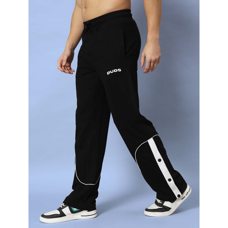 EDDIE CONTRAST UNISEX JOGGERS BLACK XS