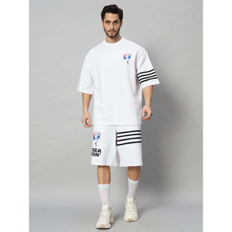 SOUND SEASON COTTON TERRY CO-ORD SET WHITE XS