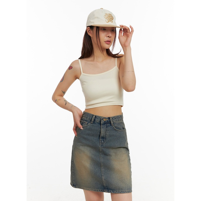 Cami Crop Top IY410 Light beige S/M