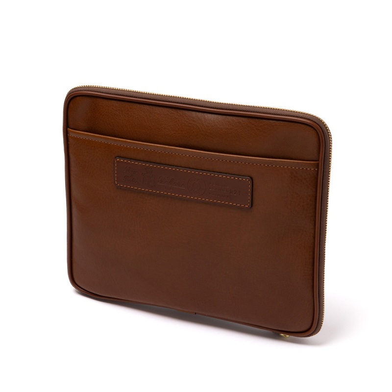 Case “I-Pad Collector” made from Grained Calfskin – handmade