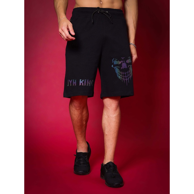 REFLECTOR JYM KING REGULAR FIT SHORTS BLACK XS
