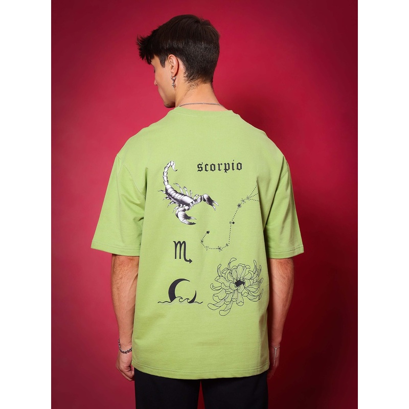 SCORPIO OVER-SIZED T-SHIRT PISTA GREEN XS