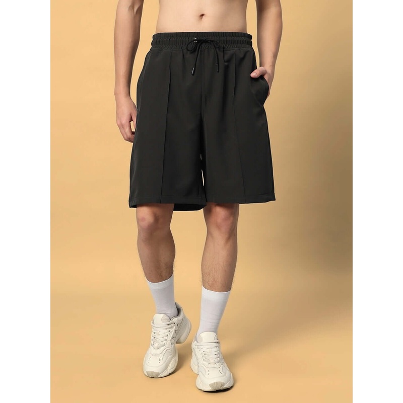 STURDY FRONT PLATED SHORTS DARK GREY XS