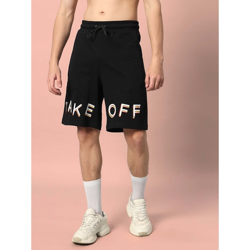 TAKE OFF REGULAR FIT SHORTS BLACK XS