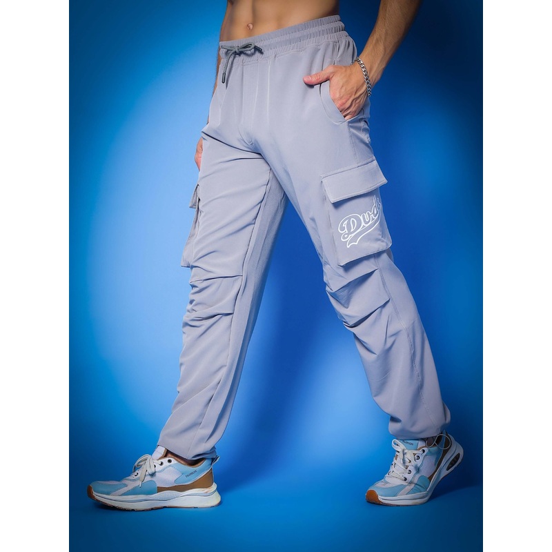 MYRIAD RELAXED FIT CARGO PANTS GREY XS