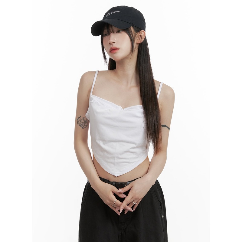 Solid Cami Top CY407 White S/M