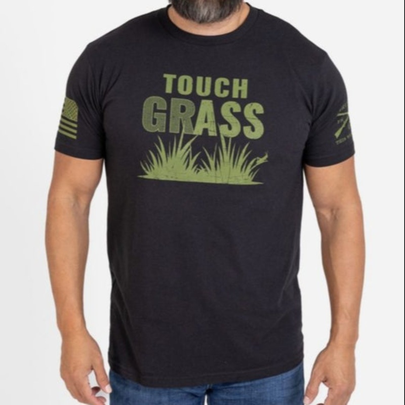 Touch Grass T-Shirt – Black Small