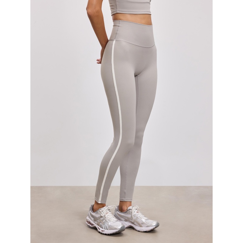 Womens Contrast Piping Active Legging in Stone XXS (4) Stone