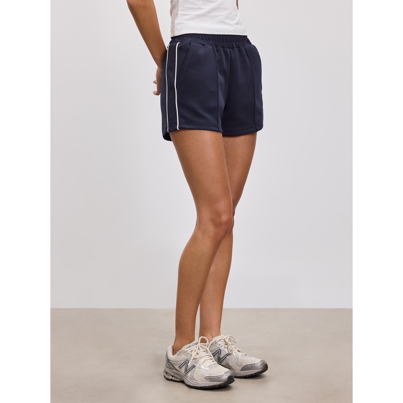 Womens Piping Track Short in Navy XXS (4) Navy