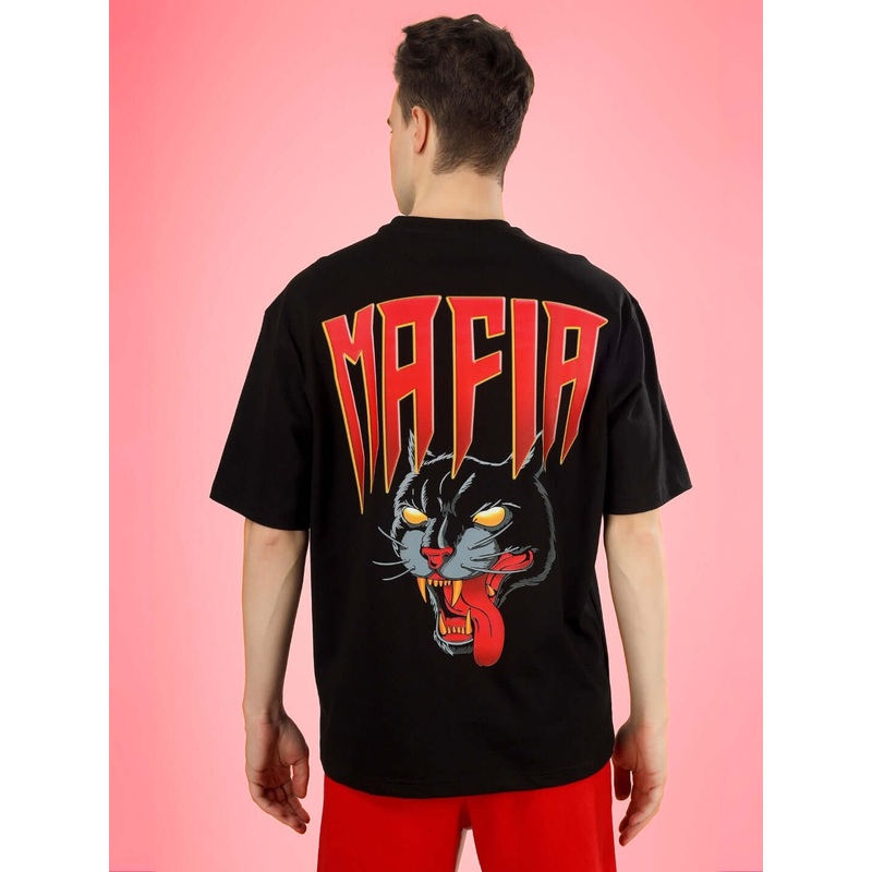 MAFIA OVER-SIZED T-SHIRT BLACK XS