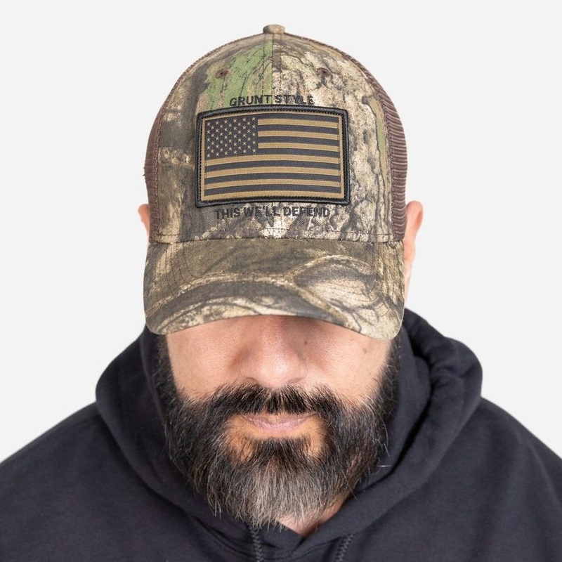 Realtree APX Flag Stretch Fit Hat