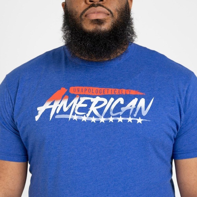 Unapologetically American T-Shirt – Royal Small