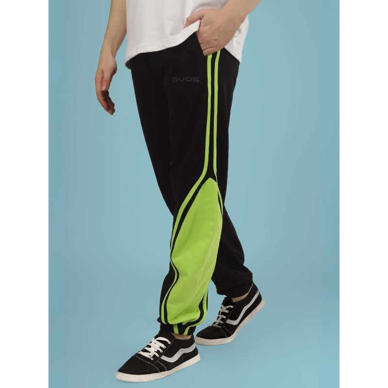 VECTOR BAGGY JOGGERS BLACK NEON XS
