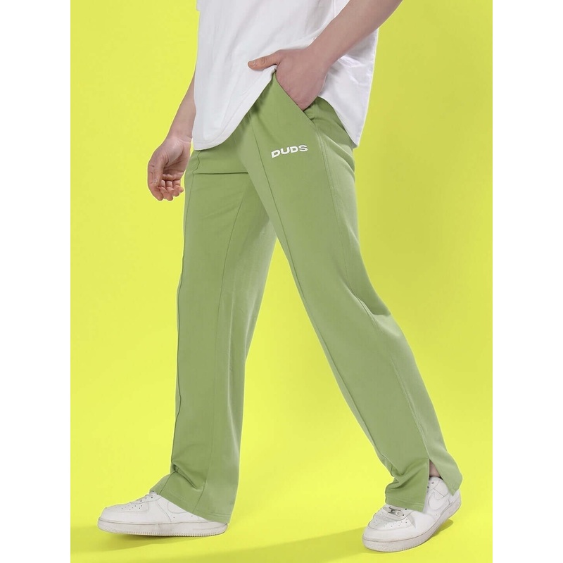 ZION SIDE SLIT JOGGERS PISTA GREEN XS