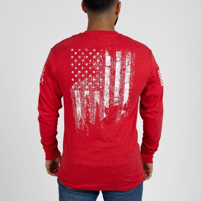 1776 Flag Long Sleeve – Red Small
