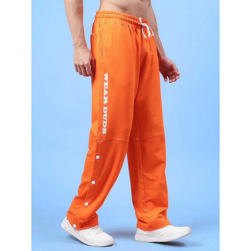 DUDS COTTON RACER JOGGERS ORANGE XS