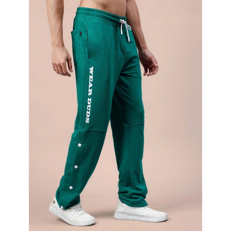 DUDS COTTON RACER JOGGERS TEAL GREEN XS