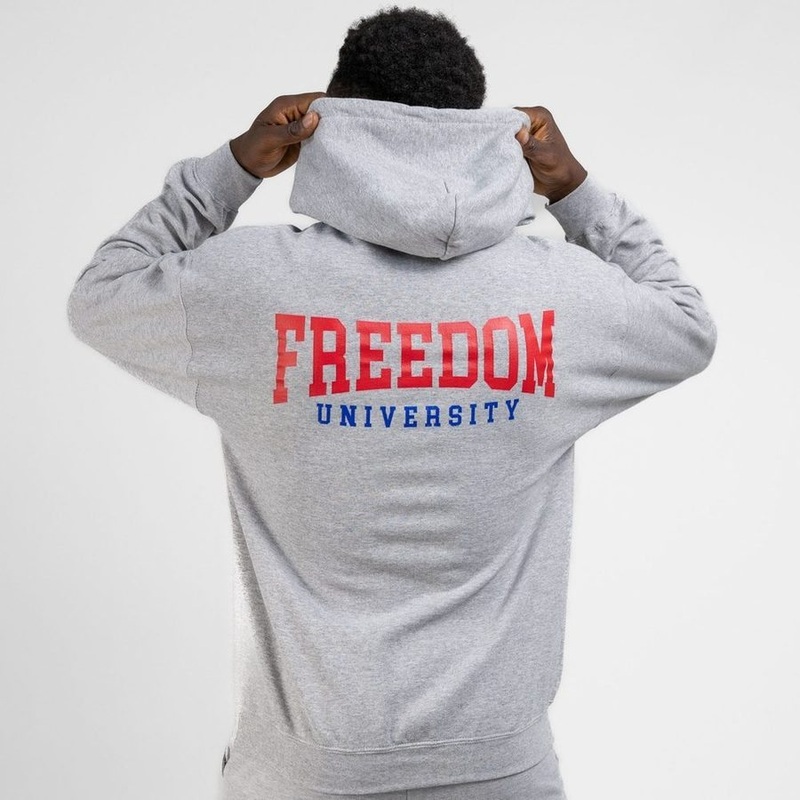 Freedom University Hoodie – Sport Gray Small