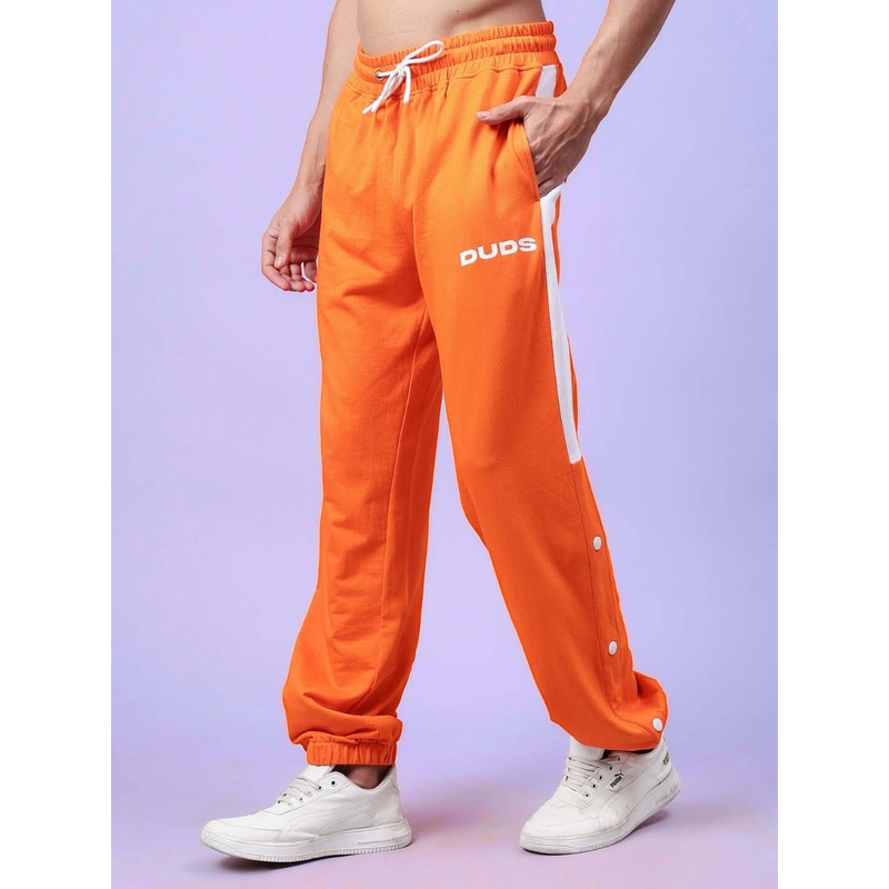 HIGH POINT CONTRAST JOGGERS ORANGE WHITE XS