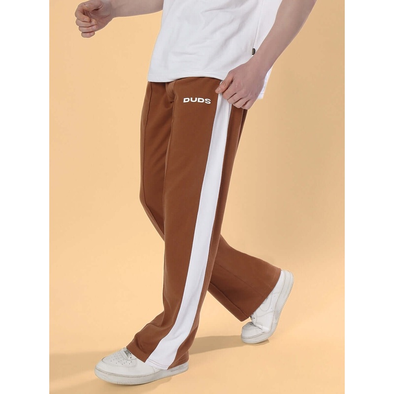 SIDE SEAM PLATED JOGGERS BROWN XS