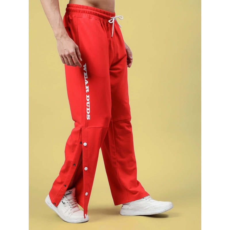 WEARDUDS COTTON RACER JOGGERS RED XS