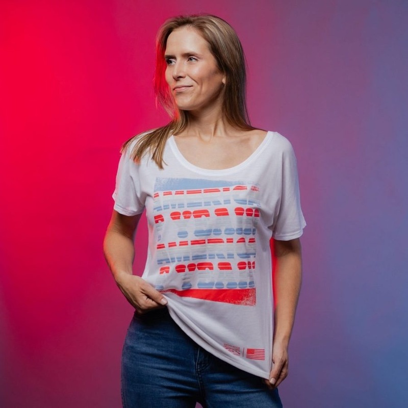 Women’s America F*ck Yeah Slouchy Fit T-Shirt – White Small