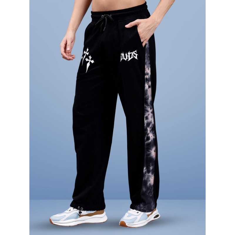 ZIPPER PANEL COTTON JOGGERS BEIGE XS