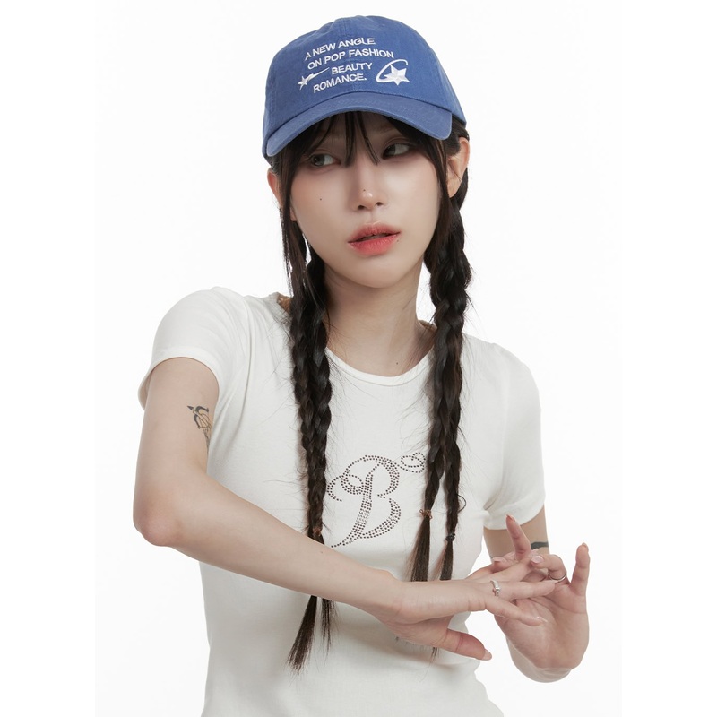 Acubi Star Graphic Cap OA425 Blue One Size