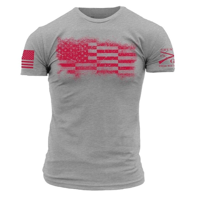 Bar Flag T-Shirt – Dark Heather Gray Small