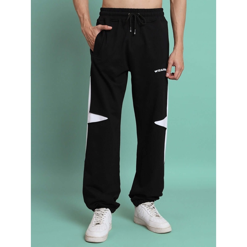 CROSSED STAR COTTON JOGGER BLACK XS
