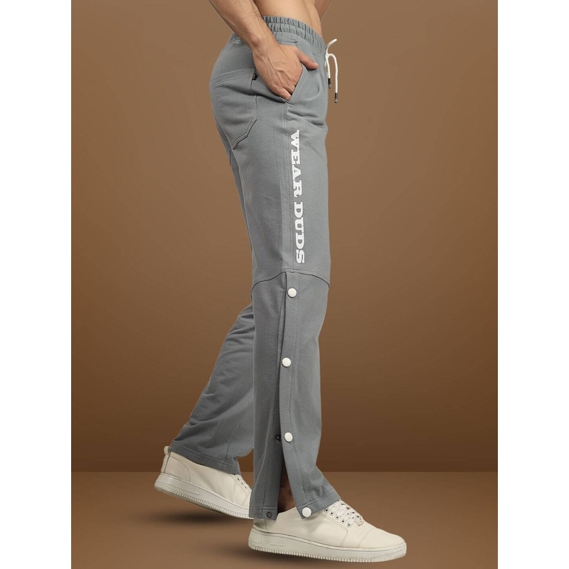 DUDS RACER COTTON JOGGERS GREY XS