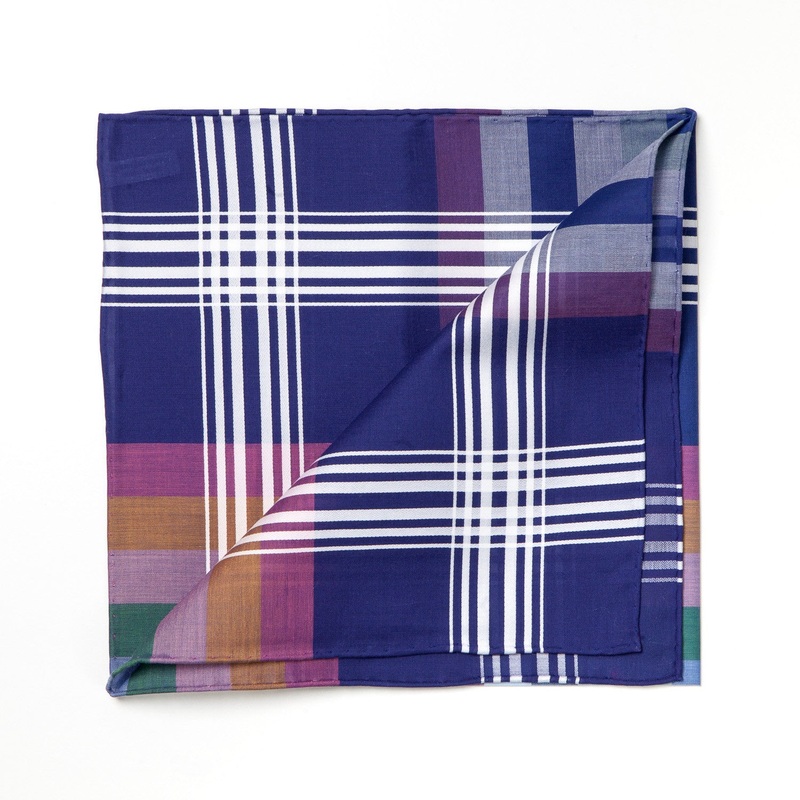 Limited Edition: Handkerchief “Grand Giverny-Madras Archive 1947” made of pure Cotton – hand-rolled