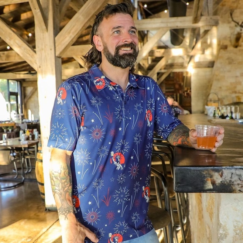 Men’s Polo – Toast Of Freedom Small