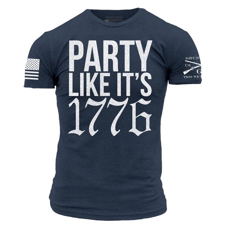 Party Like It 1776 T-Shirt – Midnight Navy Small