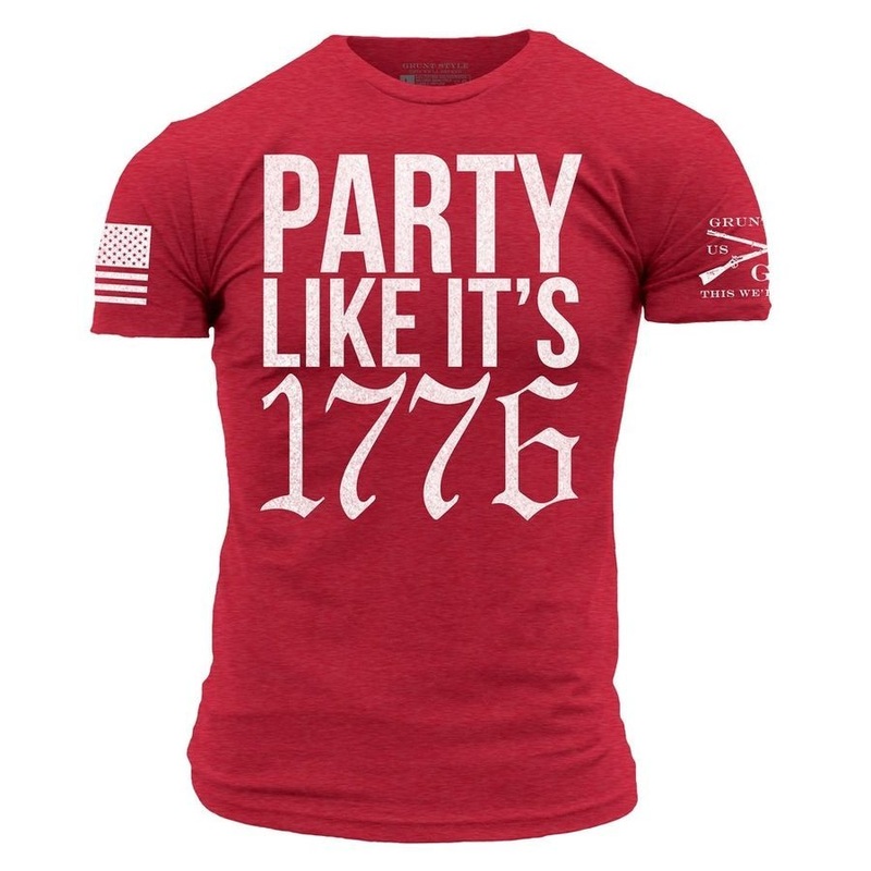 Party Like It 1776 T-Shirt – Red Small