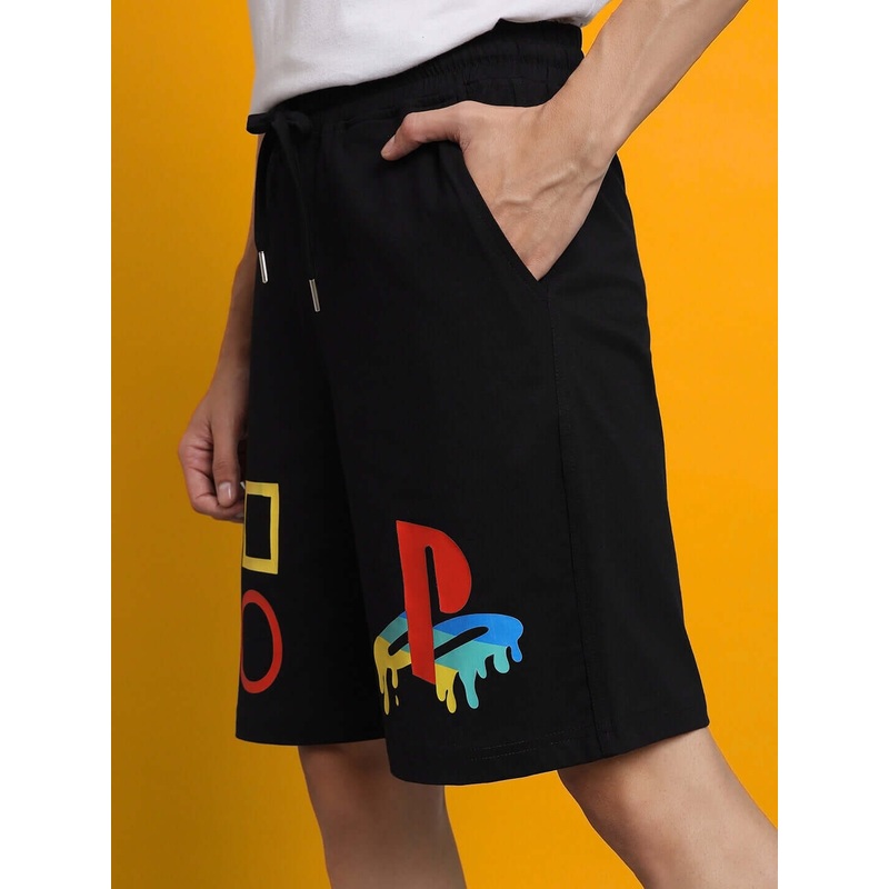 PLAYSTATION REGULAR FIT SHORTS BLACK XS