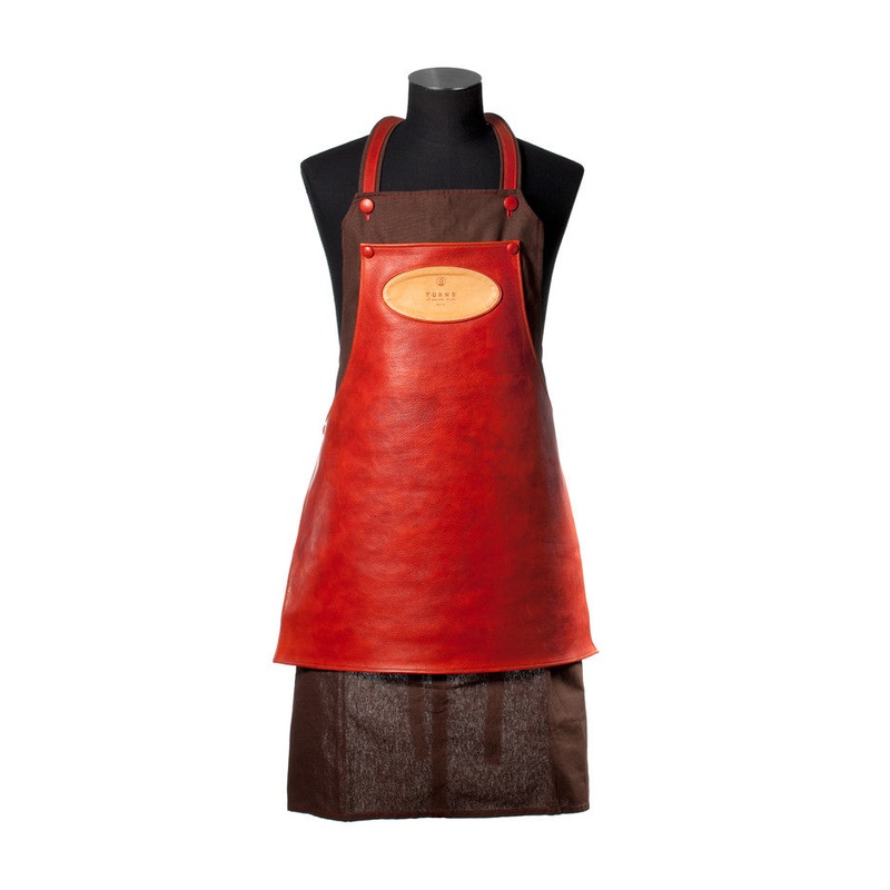 “Shoesiners Apron” made of cotton canvas and calfskin – handcrafted
