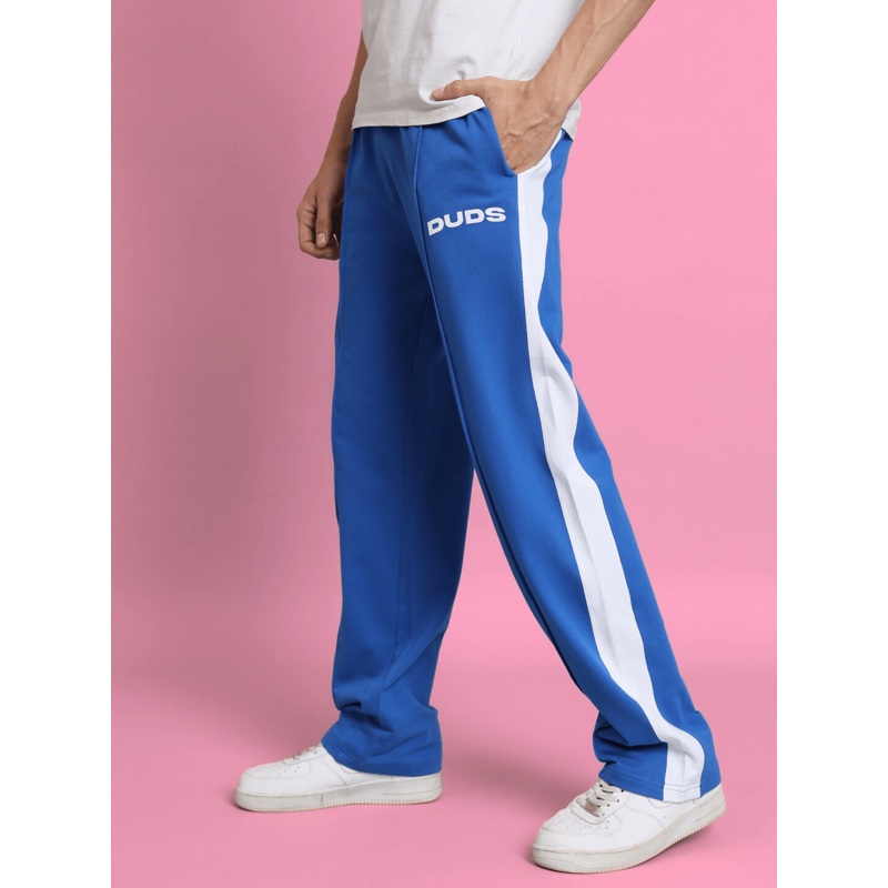 SIDE SEAM PLATED JOGGERS ROYAL BLUE XS