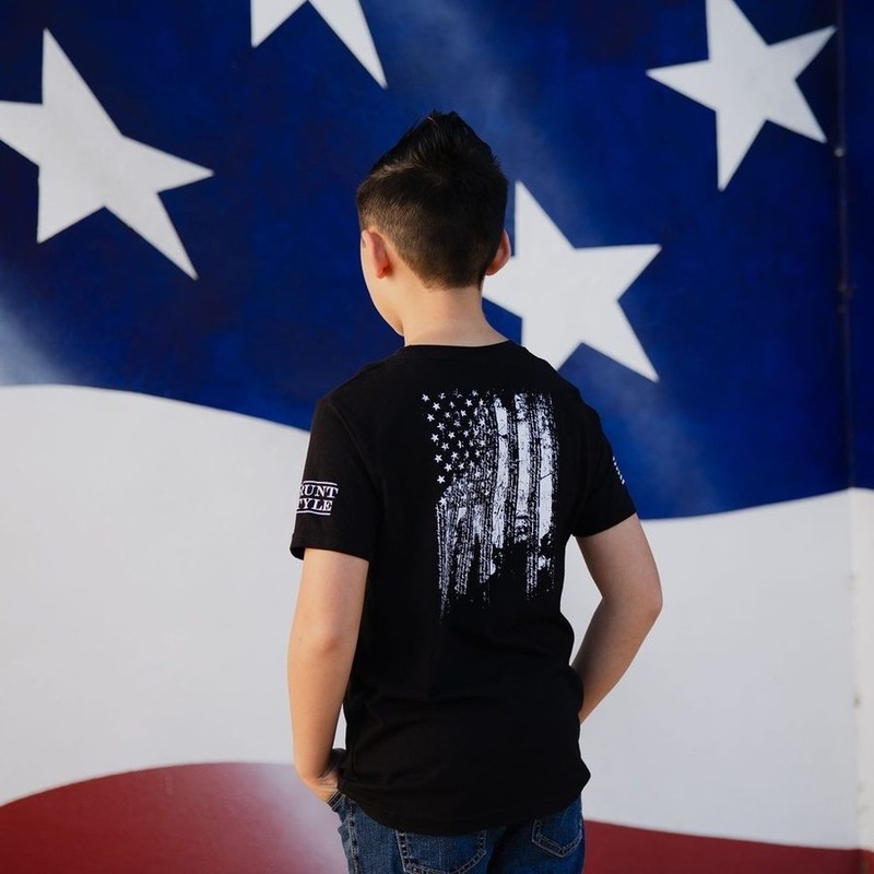 Youth 1776 Flag T-Shirt – Black Small