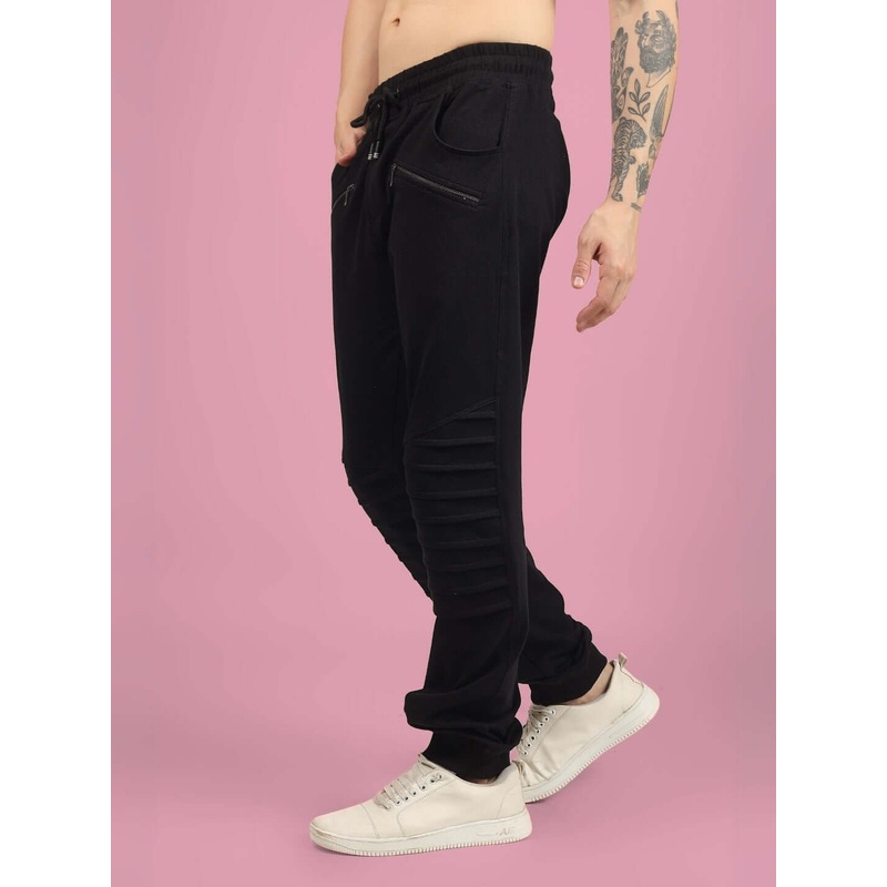 2 ZIPPER POCKET COTTON JOGGER BLACK XS