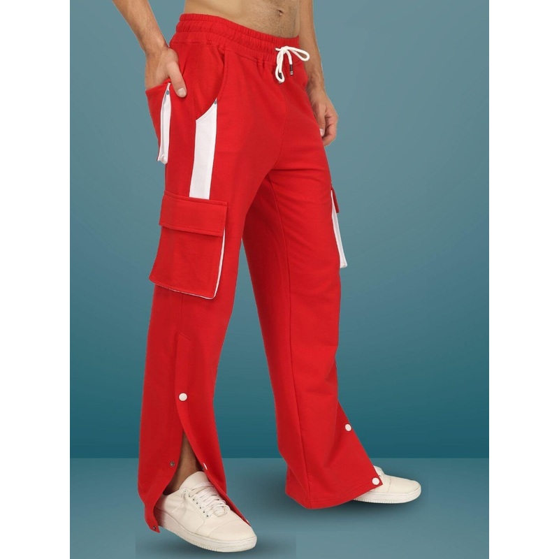 BRACKET CARGO PANT RED WHITE HIGHLIGHTER XS
